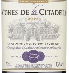 Extra Special Vignes Citadelle Cotes du Bourg