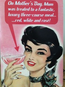 Mother's Day wine card Mother's Day wine card