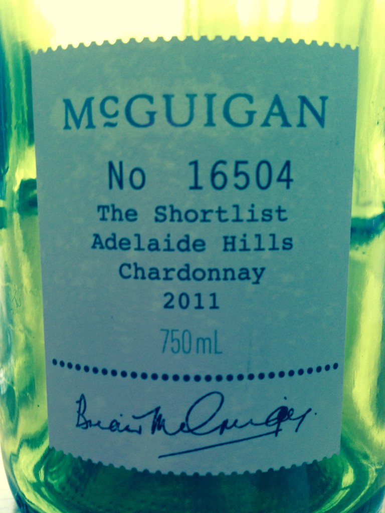 McGuigan Shortlist Chardonnay, 2011, Adelaide Hills
