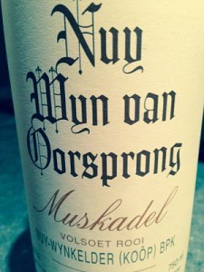 Nuy Red Muskadel fortified wine