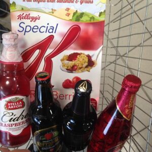 Fruit cider shopping basket