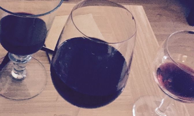 red wine glass