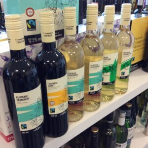 Some of the Co-op's Fairtrade wine range