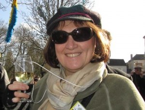 Jane Clare clarestgirl in Chablis wine