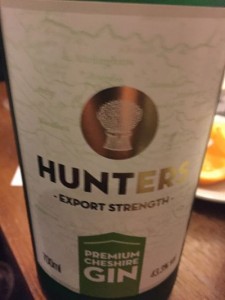 Hunters Premium Cheshire Gin Dace Crosby gin tasting