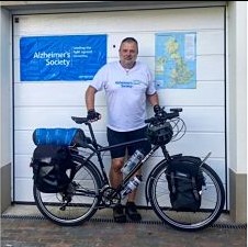 Paul Sanderson cycling for Alzheimer's