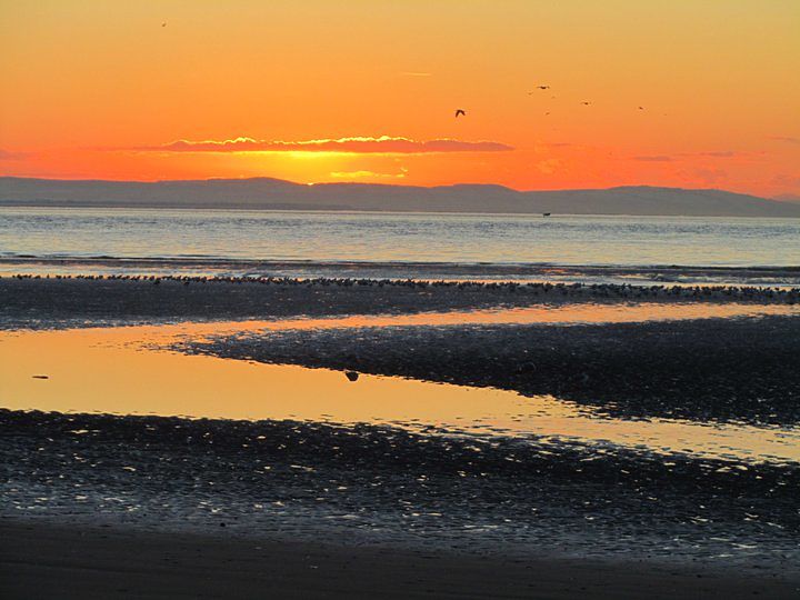 Crosby Beach sunset
