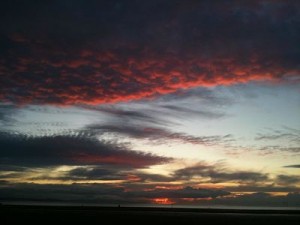 Crosby Beach sunset