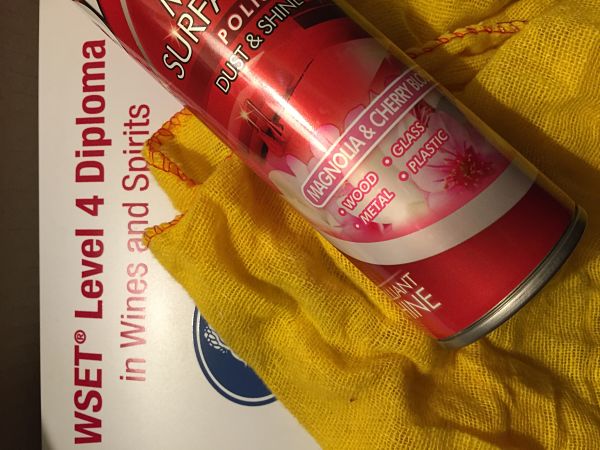 My wine diploma diary dusting