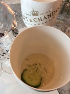 Moet Ice Imperial in a glass