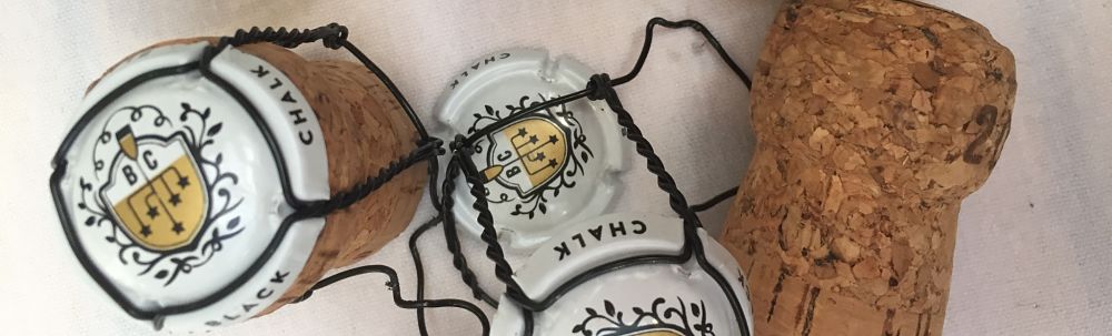 Black Chalk sparkling wine corks