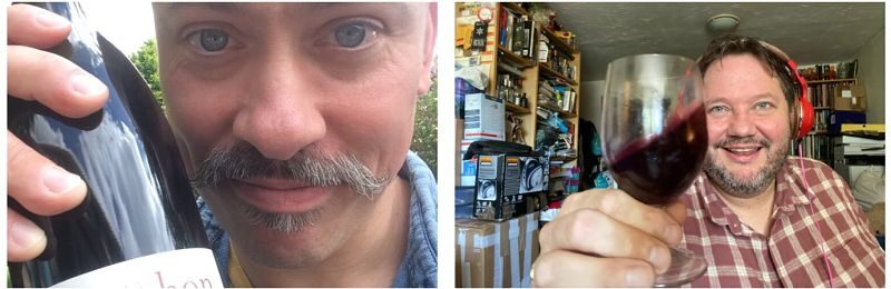 Matt Walls and Joe Wadsack tasting Côtes du Rhône Villages