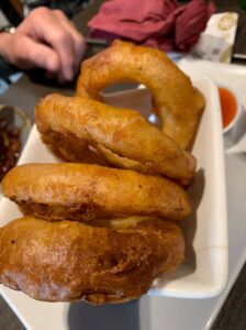 Onion rings at Chicago Bar & Grill Waterloo